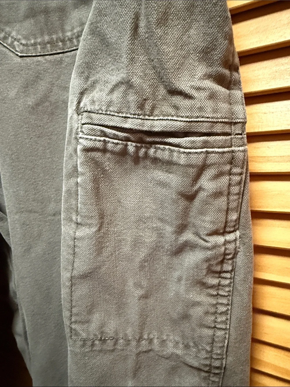 REI Men's Cargo Pants in Gray-Green with Utility Pockets 38x30